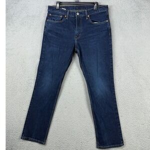 Levis 511 Mens Slim Straight Jeans 34X30 Blue Distressed‎ Red Tab Stretch Denim